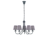 Lámpara colgante Trio Cortez de 5 luces en gris 110600578