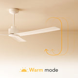 Ventilador de techo con luz Carla L madera negro 2200583