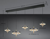 Trio Keaton Lámpara de techo colgante 5 luces CCT regulable 340210580