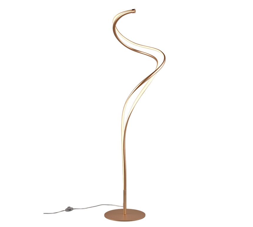Lámpara de pie Trio Nala LED dorado regulable 160cm 444310179