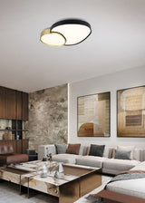 Plafón/Aplique LED Rise 45W negro y oro regulable con mando Trio 647519280