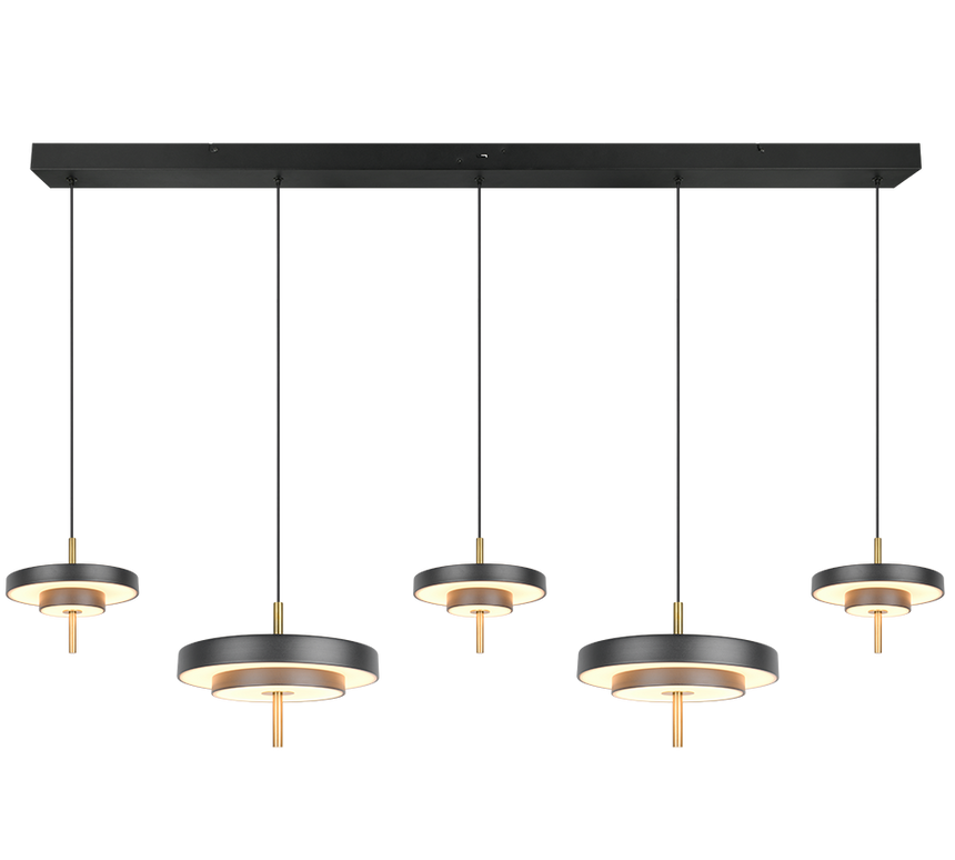 Trio Keaton Lámpara de techo colgante 5 luces CCT regulable 340210580