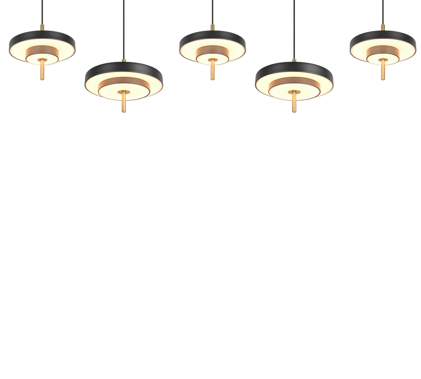 Trio Keaton Lámpara de techo colgante 5 luces CCT regulable 340210580