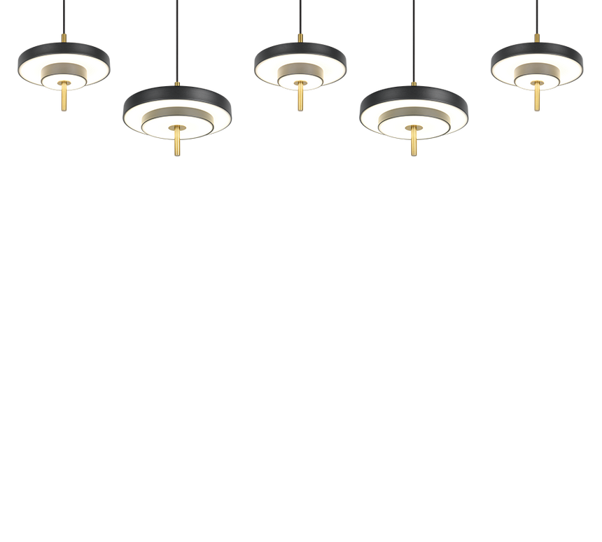 Trio Keaton Lámpara de techo colgante 5 luces CCT regulable 340210580