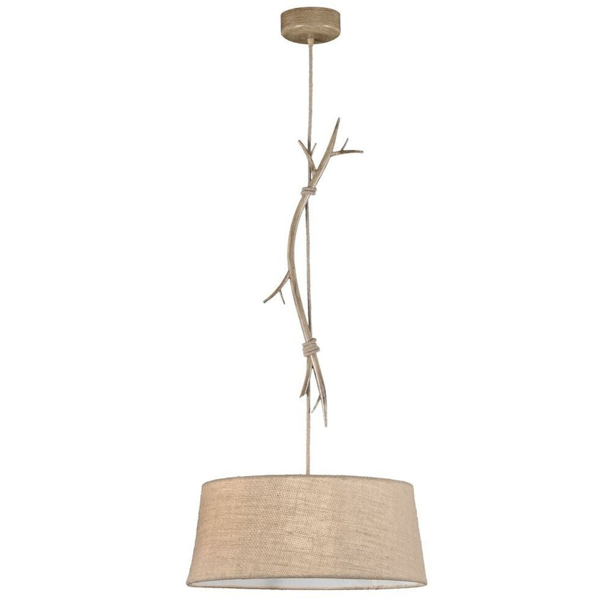 Mantra Sabina Large Pendant Ceiling Lamp Wood, Beige, Brown 6178