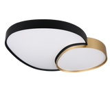 Plafón/Aplique LED Rise 45W negro y oro regulable con mando Trio 647519280