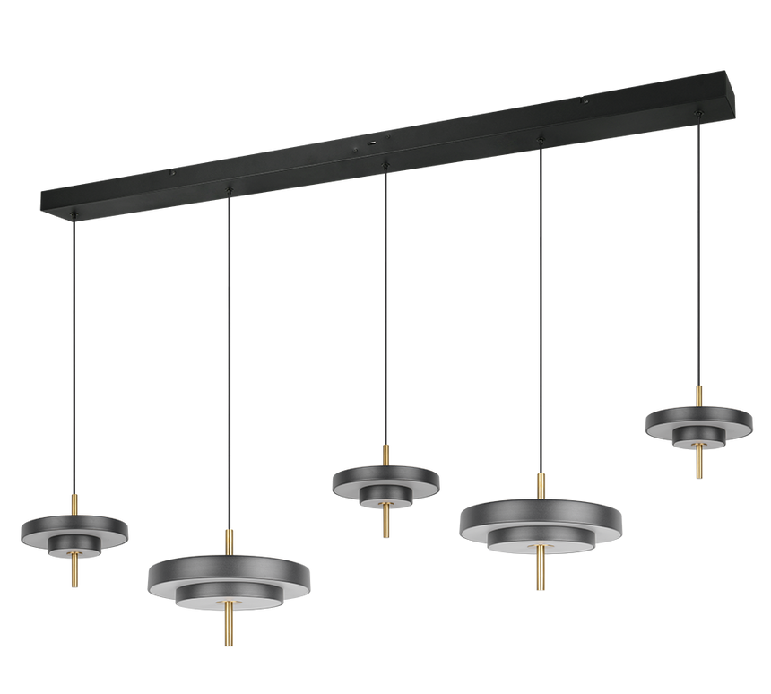 Trio Keaton Lámpara de techo colgante 5 luces CCT regulable 340210580