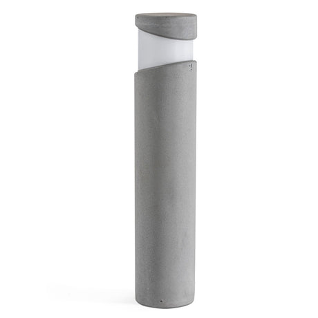 Baliza de exterior Faro Block 70cm E27 LED gris IP65 opal 74142