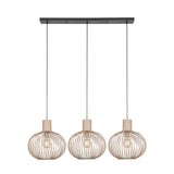 Lámpara colgante Gila 3 luces metal color arena Trio 365700366