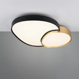 Plafón/Aplique LED Rise 45W negro y oro regulable con mando Trio 647519280