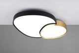 Plafón/Aplique LED Rise 45W negro y oro regulable con mando Trio 647519280