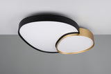 Plafón/Aplique LED Rise 45W negro y oro regulable con mando Trio 647519280