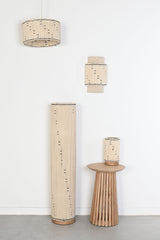 /ITE219511 JUTE COTTON CEILING LAMP 39X39X21 KNOT