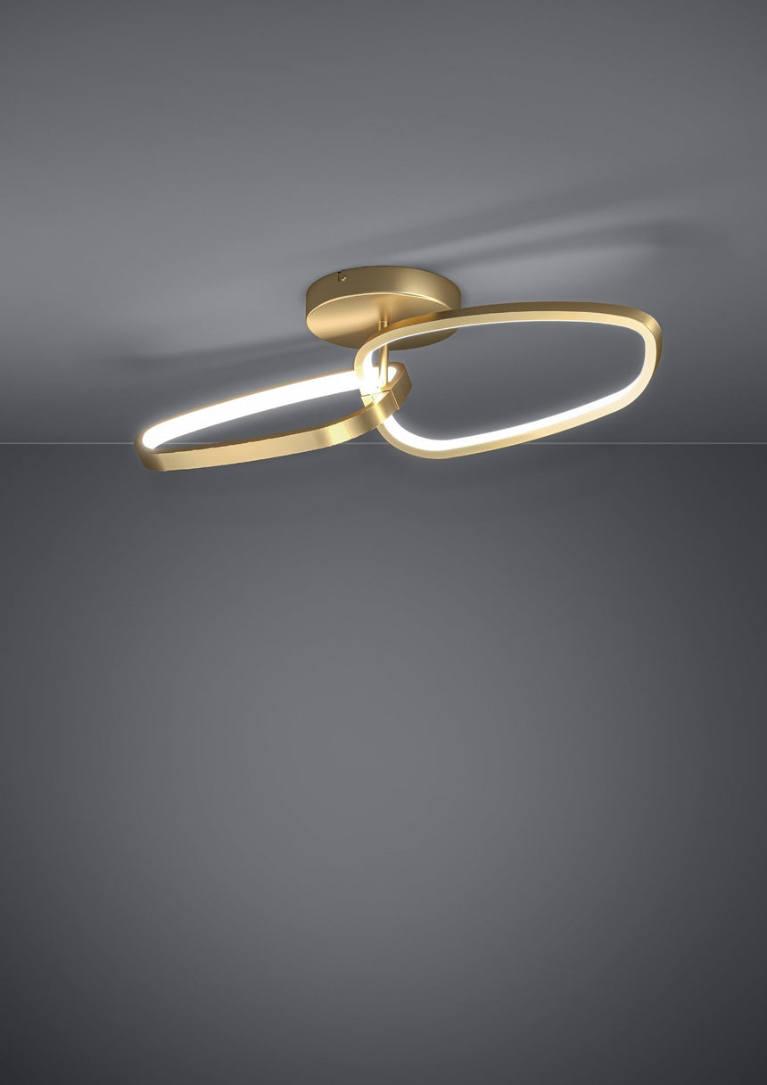 Plafón de techo EGLO Lodosa LED oro 25W 3000K 390204