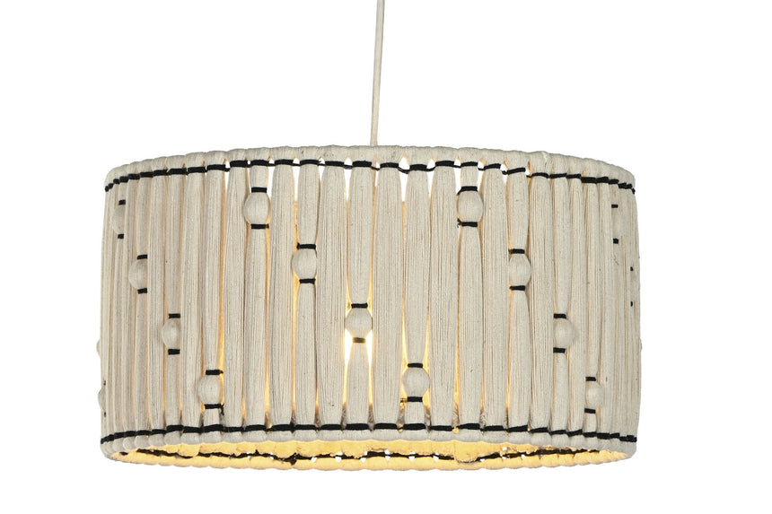/ITE219511 JUTE COTTON CEILING LAMP 39X39X21 KNOT