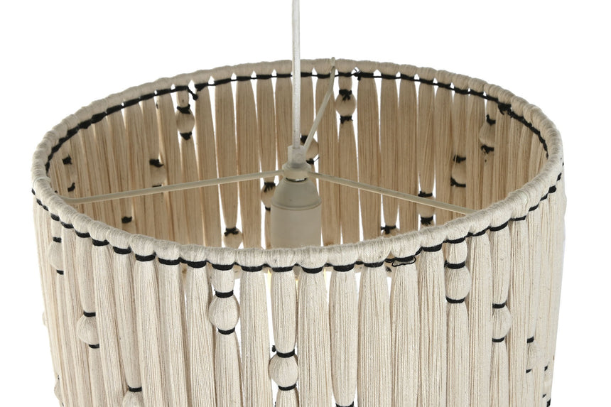 /ITE219511 JUTE COTTON CEILING LAMP 39X39X21 KNOT