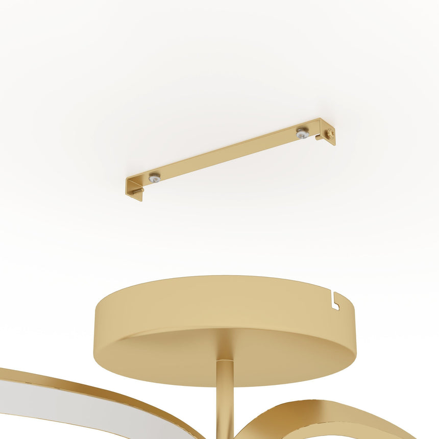 Plafón de techo EGLO Lodosa LED oro 25W 3000K 390204