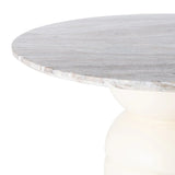 Mesa comedor mármol y madera 120x120x76cm 614757