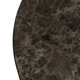 Mesa de centro grande madera cerámica negra 614845-1