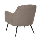 Sillón taupe tejido estructura metal 69x72x79cm 612550