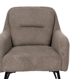 Sillón taupe tejido estructura metal 69x72x79cm 612550