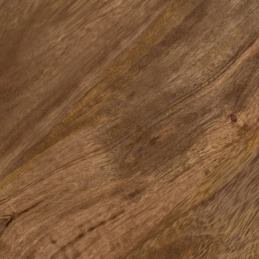 Mesa de centro grande madera de mango marrón 80x80x41cm 612805-1