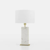 Lámpara de mesa EGLO Belesar piedra y latón E27 Ø38cm 390409