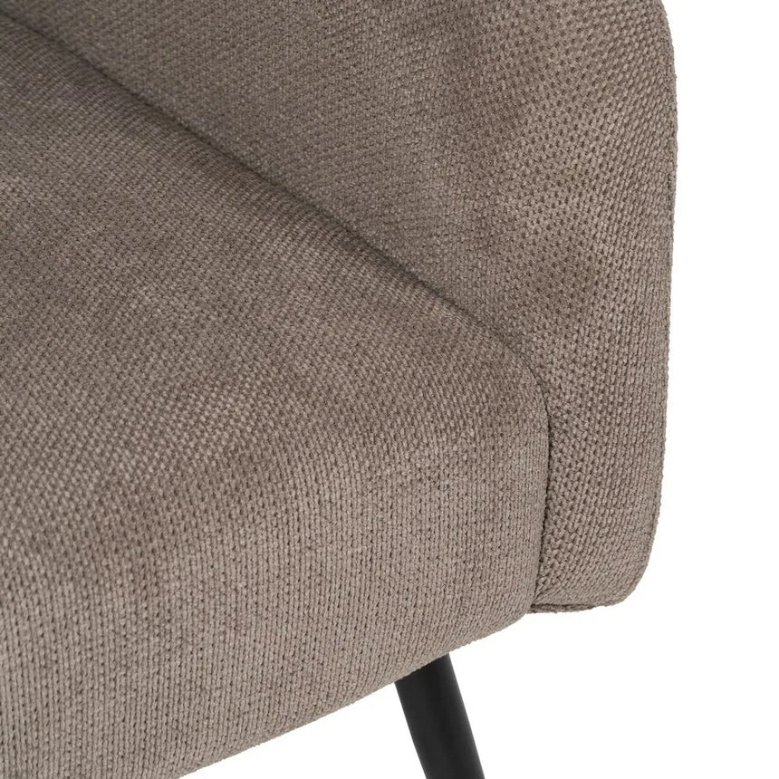 Sillón taupe tejido estructura metal 69x72x79cm 612550