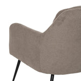 Sillón taupe tejido estructura metal 69x72x79cm 612550
