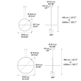 Lodes Lámpara colgante Elara Large negro LED 3000K 20622-2230