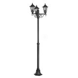 Farola de exterior EGLO Laterna 4 negro E27 IP44 192cm Ø55cm 22145