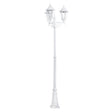Farola de exterior EGLO Navedo blanco E27 IP44 220cm Ø56cm 93454