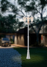 Farola de exterior EGLO Navedo blanco E27 IP44 220cm Ø56cm 93454 - vista alternativa