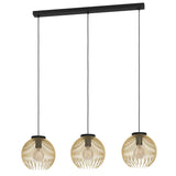 Lámpara de techo colgante EGLO Venezuela negro y oro y oro E27 900167