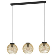 Lámpara de techo colgante EGLO Venezuela negro y oro y oro E27 900167