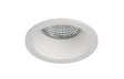 Empotrable fijo Incolamp 548-B de aluminio blanco, vista del aro cónico completo
