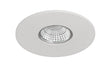 Empotrable fijo Incolamp 549-B de aluminio blanco, vista completa del aro plano
