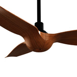 Ventilador de techo con luz Sulion Ivy Neo 100cm LED negro y madera media motor DC CCT — vista 4