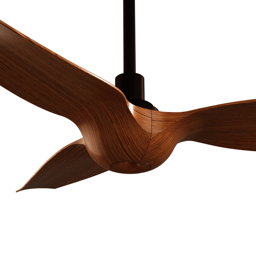 Ventilador de techo con luz Sulion Ivy Neo 100cm LED marrón y madera media motor DC — vista 4