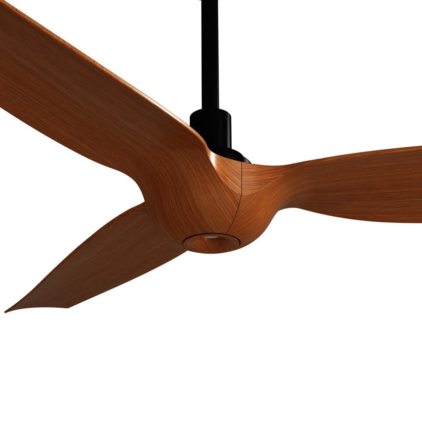 Ventilador de techo con luz Sulion Ivy Neo 132cm LED negro y madera media motor DC CCT — vista 4