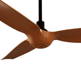 Ventilador de techo con luz Sulion Ivy Neo 132cm LED marrón y madera media motor DC — vista 4