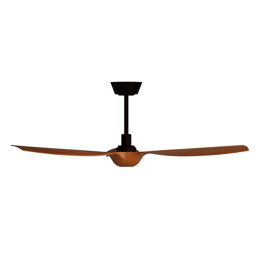 Ventilador de techo con luz Sulion Ivy Neo 132cm LED marrón y madera media motor DC — vista 3