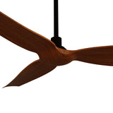 Ventilador de techo Sulion Ivy Neo 132cm marrón y madera media motor DC con mando — vista 4