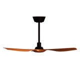 Ventilador de techo Sulion Ivy Neo 100cm marrón y madera media motor DC con mando — vista 3