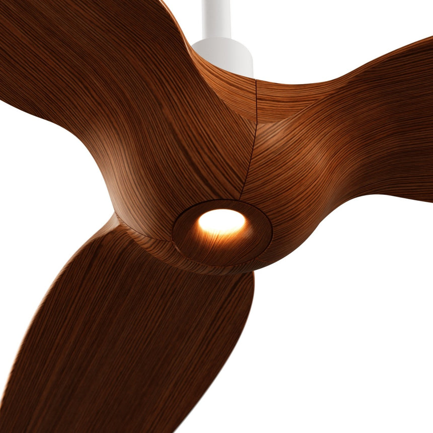 Ventilador de techo con luz Sulion Ivy Neo 100cm LED blanco y madera media motor DC — vista 8