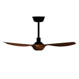 Ventilador de techo con luz Sulion Ivy Neo 100cm LED negro y madera media motor DC CCT — vista 3