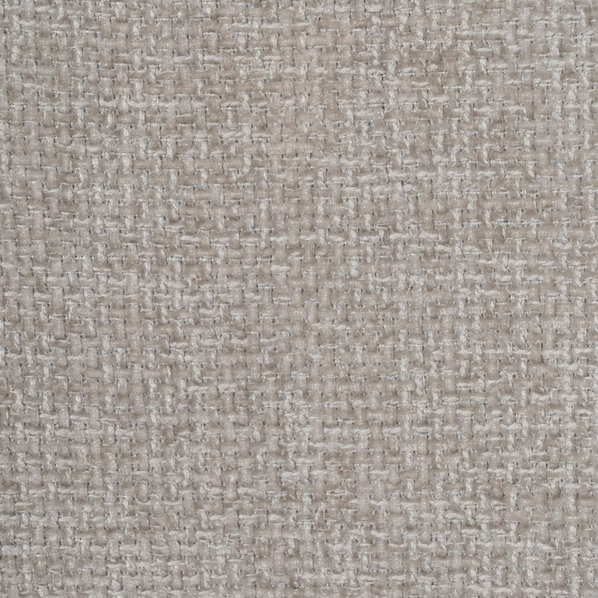 Silla IXIA 612599 tapizada gris con patas negras, textura del tejido