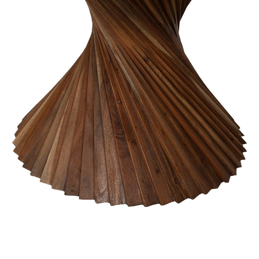 Detalle de la base de madera de acacia de la mesa IXIA 612793