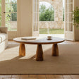 Mesa de centro IXIA 615241 de madera de mango en un salón