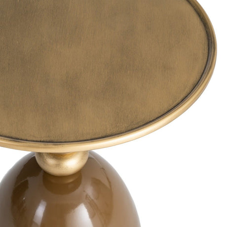 Detalle del tablero circular de la mesa auxiliar IXIA616773